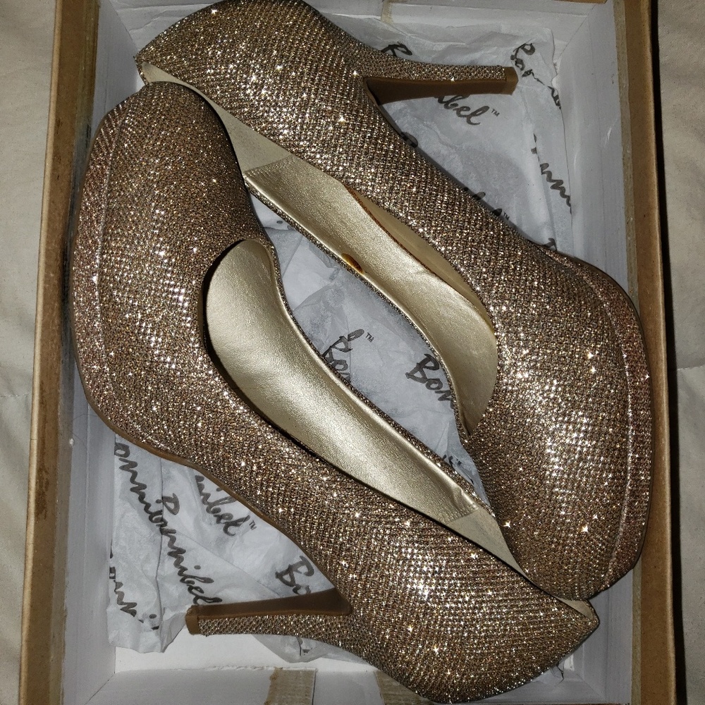 Glitter high heels